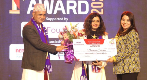 ‘एनसेल वुमन आइकन आइसिटी अवार्ड २०२४’ बाट बन्दना शर्मा सम्मानित